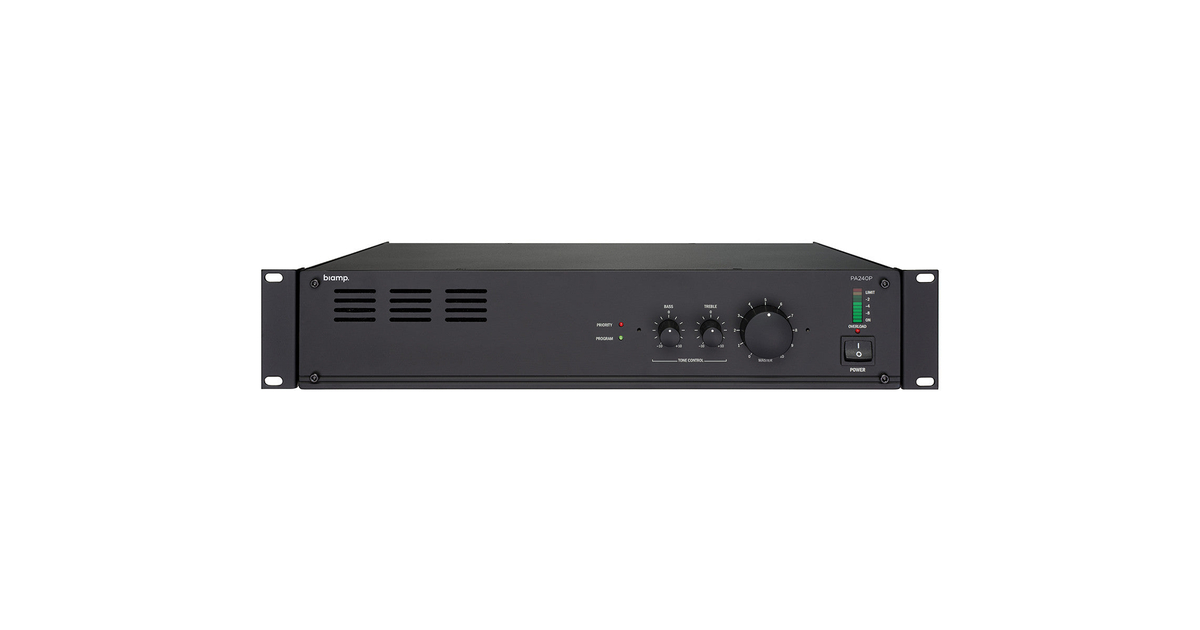 Program Amplifier Biamp PA240P - Power amplifier 240 watts @ 100 volt with program and ...