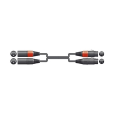 Citronic 2XF-2XM075 Καλώδιο Ήχου 2 x XLR Female - 2 x XLR Male 0.75m