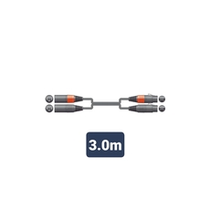2XF-2XM300 Καλώδιο Ήχου 2 x XLR Female - 2 x XLR Male 3m (Τεμάχιο)