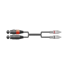 2R-2XF075 Kαλώδιο Ήχου 2 x XLR Female - 2 x RCA Plugs 0,75m (Τεμάχιο)