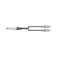M6J-2R150 Καλώδιο Ήχου 6.3mm Mono Jack Plug - 2 x RCA Plugs 1,5 m (Τεμάχιο)