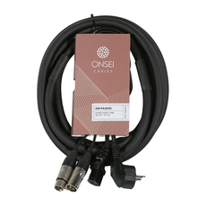 Onsei ON-PA3050 Καλώδιο Σήμα-Ρεύμα XLR - XLR - IEC/3 - 5m