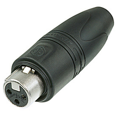 NEUTRIK NC3FXX-HD-D 3-POLE ΘΗΛ.BYSMA, IP67, GOLD CONTACTS