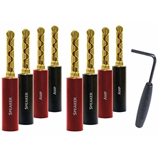 Audioquest SureGrip-100 BFA-Bananas gold plated - 8 τεμαχια (706585445)