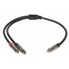 Metro Audio Systems PY-030 Καλώδιο Ήχου 1 RCA Θηλυκό Σε 2 RCA Αρσενικά - 0.5m