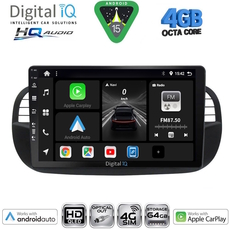 DIGITAL IQ BXK 19130BL_CPAA (9inc) MULTIMEDIA TABLET for FIAT 500 mod. 2007-2015 (BLACK)