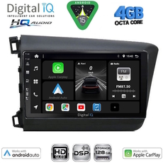 DIGITAL IQ BXK 191904D_CPAA (9inc) MULTIMEDIA TABLET for HONDA CIVIC 4Doors mod. 2012-2016