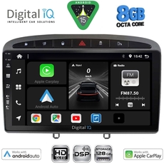 DIGITAL IQ BXF 18513GR_CPAA (9inc) MULTIMEDIA TABLET for PEUGEOT 308 mod.2007-2012 - RCZ mod. 2009-2015 (GREY)