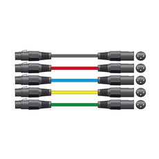 XF-XM150BK Καλώδια Μικροφώνου XLR Female - XLR Male 1.5m (Τεμάχιο)