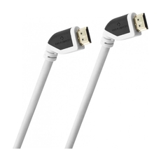 Oehlbach Shape Magic 4K Καλώδιο HDMI® με Γωνιακά Βύσματα 40°  7.5m White (Τεμάχιο)