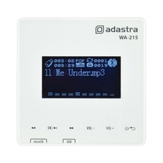 Adastra WA-215 Επιτοίχιος Ενισχυτής με Media Player και Bluetooth 2 x 15W RMS (Τεμάχιο)