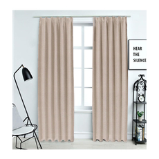 Audiodesigner AD7 Κουρτίνα Black Out Πλήρης Συσκότισης Μπεζ Γκρι 2,80μ (με το μέτρο)