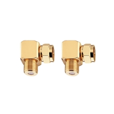 Oehlbach Antenna F-AD 90 Γωνιακός Αντάπτορας F-plug (2 Τεμάχια)