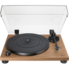 Audio Technica AT-LPW40WN Walnut- Belt Drive - Με προενισχυτή + Δώρο Dynavox Carbon-antistatic Brush