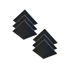 Audiodesigner Colour Ceiling Panels Black Χωνευτά Ηχοαπορροφητικά Πάνελ Οροφής 60x60x2,5 cm (6 Τεμάχια)