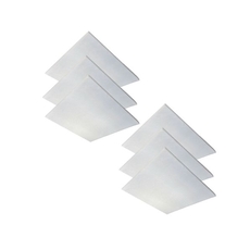 Audiodesigner Colour Ceiling Panels White Χωνευτά Ηχοαπορροφητικά Πάνελ Οροφής 60x60x2 cm (6 Τεμάχια)