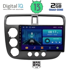 DIGITAL IQ BXB 1187_GPS (9inc) MULTIMEDIA TABLET for HONDA CIVIC 4D mod. 2001-2006