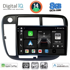 DIGITAL IQ BXK 20186_CPAA CLIMA (9inc) MULTIMEDIA TABLET for HONDA CIVIC mod. 1995-2001