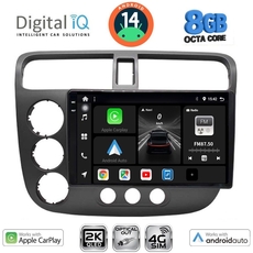 DIGITAL IQ BXK 20187_CPAA (9inc) MULTIMEDIA TABLET for HONDA CIVIC 4D mod. 2001-2006