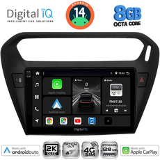 DIGITAL IQ BXK 20511BL_CPAA (9inc) MULTIMEDIA TABLET for CITROEN ELYSEE – PEUGEOT 301 mod. 2013> (BLACK)