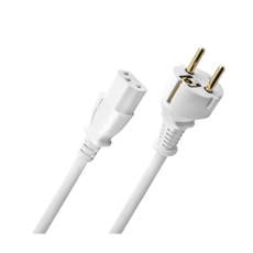 Oehlbach Powercord C13 White - 1.5m