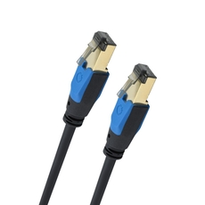 Oehlbach Giga Καλώδιο Streaming και Δικτύου Cat 8.1 1m Black (Τεμάχιο)