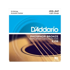 D'Addario ΕJ-38 Χορδές Ακουστικής 12χορδης Κιθάρας