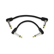 D'Addario PW-FPRR-204 4" Flat Patch Καλώδια Γωνιακό Καρφί - Γωνιακό Καρφί 10cm (2 τεμάχια)