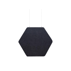 Audiodesigner ECOBAFFLE Hexagon Lato Ηχοαπορροφητικά Πάνελ Οροφής 350cm Μαύρο (Σετ 4 Τεμαχίων)