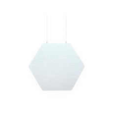 Audiodesigner ECOBAFFLE Hexagon Lato Ηχοαπορροφητικά Πάνελ Οροφής 350cm Λευκό (Σετ 4 Τεμαχίων)