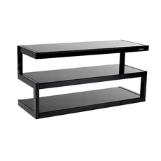 NorStone Esse AV Black/Black (μεταλλικός σκελετός - ράφια από επενδυμένο MDF)