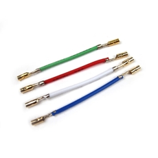Dual Headshell Cable Set gold pins 
