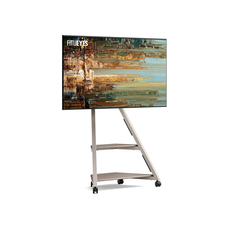 FITUEYES Eiffel FT65 Morandi Grey Επιδαπέδια Βάση Τηλεόρασης με Ρόδες 32"-65"