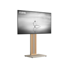 FITUEYES Zen FT65 Morandi Grey Επιδαπέδια Βάση Τηλεόρασης 32"-65" με Ξύλινη Βάση & Ρυθμιζόμενο Ύψος