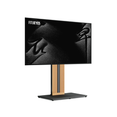 FITUEYES Zen FT88 Black Επιδαπέδια Βάση Τηλεόρασης 55"-88" με Ξύλινη Βάση & Ρυθμιζόμενο Ύψος