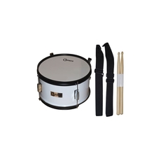 GRANITE Junior Ταμπούρο 12'' x 7'' White με ζώνη και μπαγκέτες