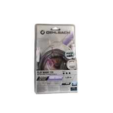 Oehlbach Flat Magic 120 High Speed HDMI Καλώδιο με Ethernet Gaming Cable 1,2m