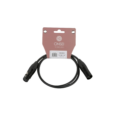 Onsei ON-D3010 Καλώδιο DMX 3-pin XLR Αρσενικό - 3-pin XLR Θηλυκό 1m