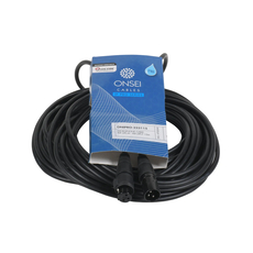 Onsei ONIPRO-323115 Καλώδιο μικροφωνικό 3-pin XLR Αρσενικό σε 3-pin XLR Θηλυκό 15m με REAN connectors και προστασία IP65