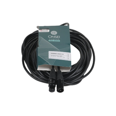 Onsei ONPRO-323115 Καλώδιο μικροφωνικό 3-pin XLR Αρσενικό σε 3-pin XLR Θηλυκό 15m με REAN connectors