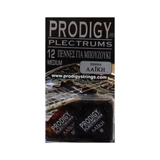 PRODIGY Πέννες Μπουζουκιού - Τζουρά - Μπαγλαμα Λαϊκή Medium Tortoise (Σετ 12τμχ)