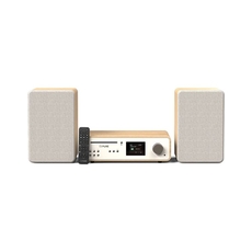 PURE Classic Stereo Oλοκληρωμένο Hχοσύστημα με Bluetooth, Λευκό / Bελανιδιά
