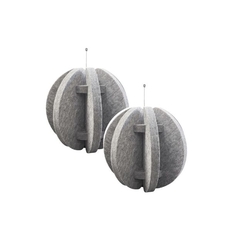 Audiodesigner Radial Sphere Grey Ηχοαπορροφητικό Πάνελ Πολυεστέρα Σφαίρα 500 mm (2 Τεμάχια)