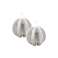 Audiodesigner Radial Sphere White Ηχοαπορροφητικό Πάνελ Πολυεστέρα Σφαίρα 500 mm (2 Τεμάχια)