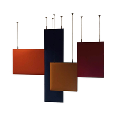 Audiodesigner Acousticdesign Roof4 Ηχοαπορροφητικά Πάνελ Κρεμαστά από Οροφή Copper/Bordeaux/Brown/Blue (Σετ)