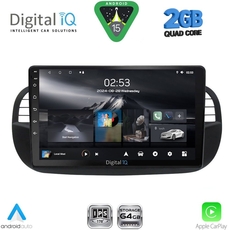 DIGITAL IQ RSD 1130BL_CPA (9inc) MULTIMEDIA TABLET for FIAT 500 mod. 2007-2015 (BLACK)