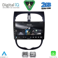 DIGITAL IQ RSD 1506_CPA (9inc) MULTIMEDIA TABLET for PEUGEOT 206 mod. 1998-2006