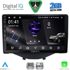 DIGITAL IQ RSF 4715_CPA CLIMA (9inc) MULTIMEDIA TABLET for CITROEN C1 - PEUGEOT 108 - TOYOTA AYGO mod. 2014-2022