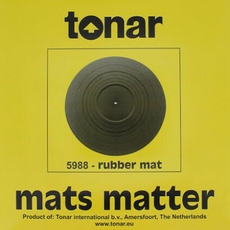 Tonar Rubber Turntable Mat 298 MM Diameter 5988