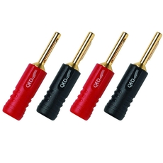 QED Screwloc ABS QE1880 Speaker Termination, 4mm, (2Red - 2Black) (set 4 τεμαχίων)